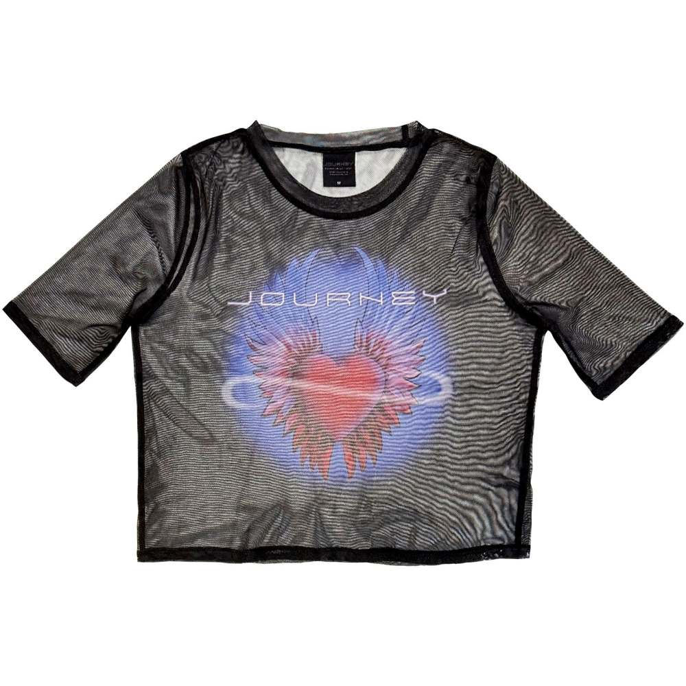Journey - Heart Crop top - Black